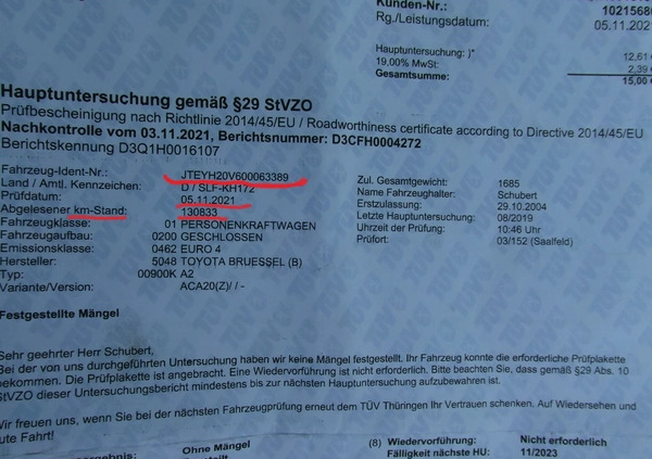 Toyota RAV4 cena 37000 przebieg: 138000, rok produkcji 2004 z Kraków małe 781